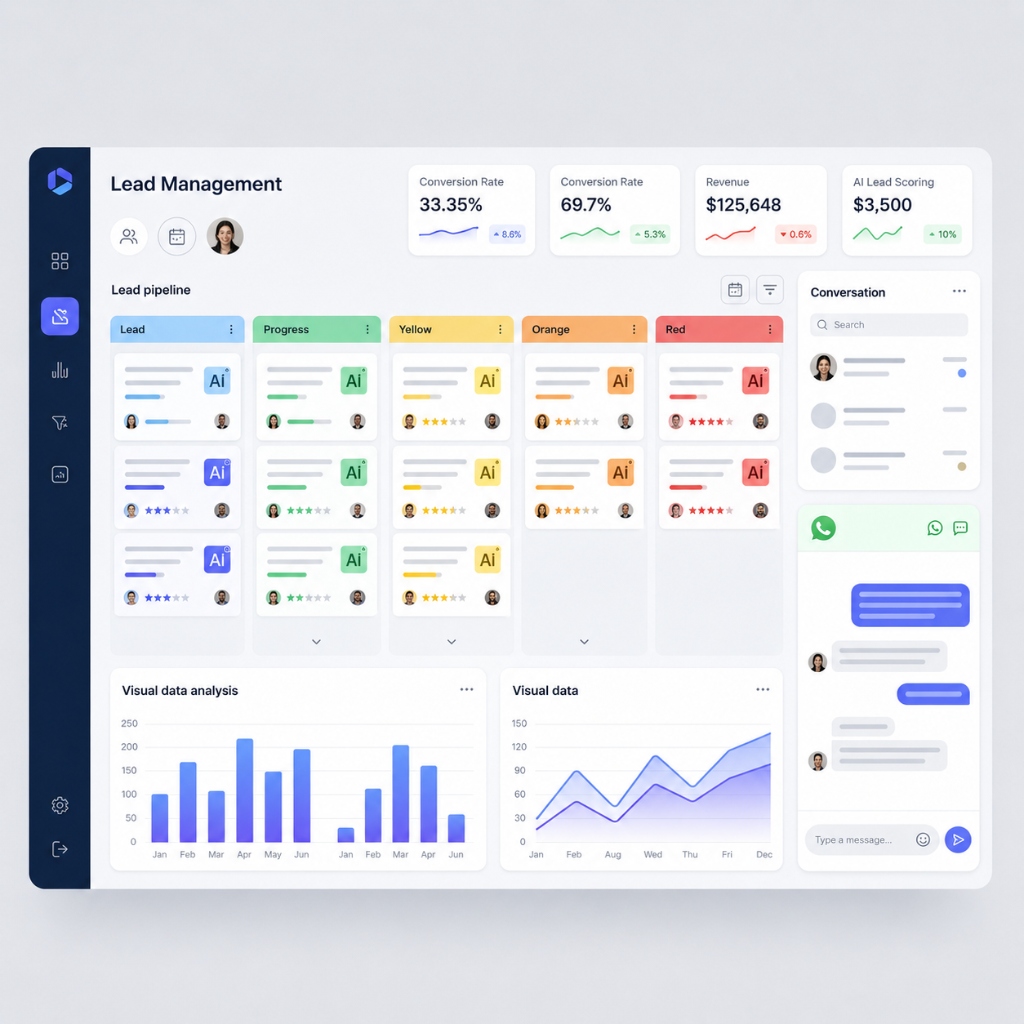 LeadXP AI CRM Dashboard