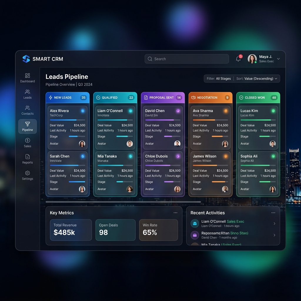 Smart CRM Dashboard